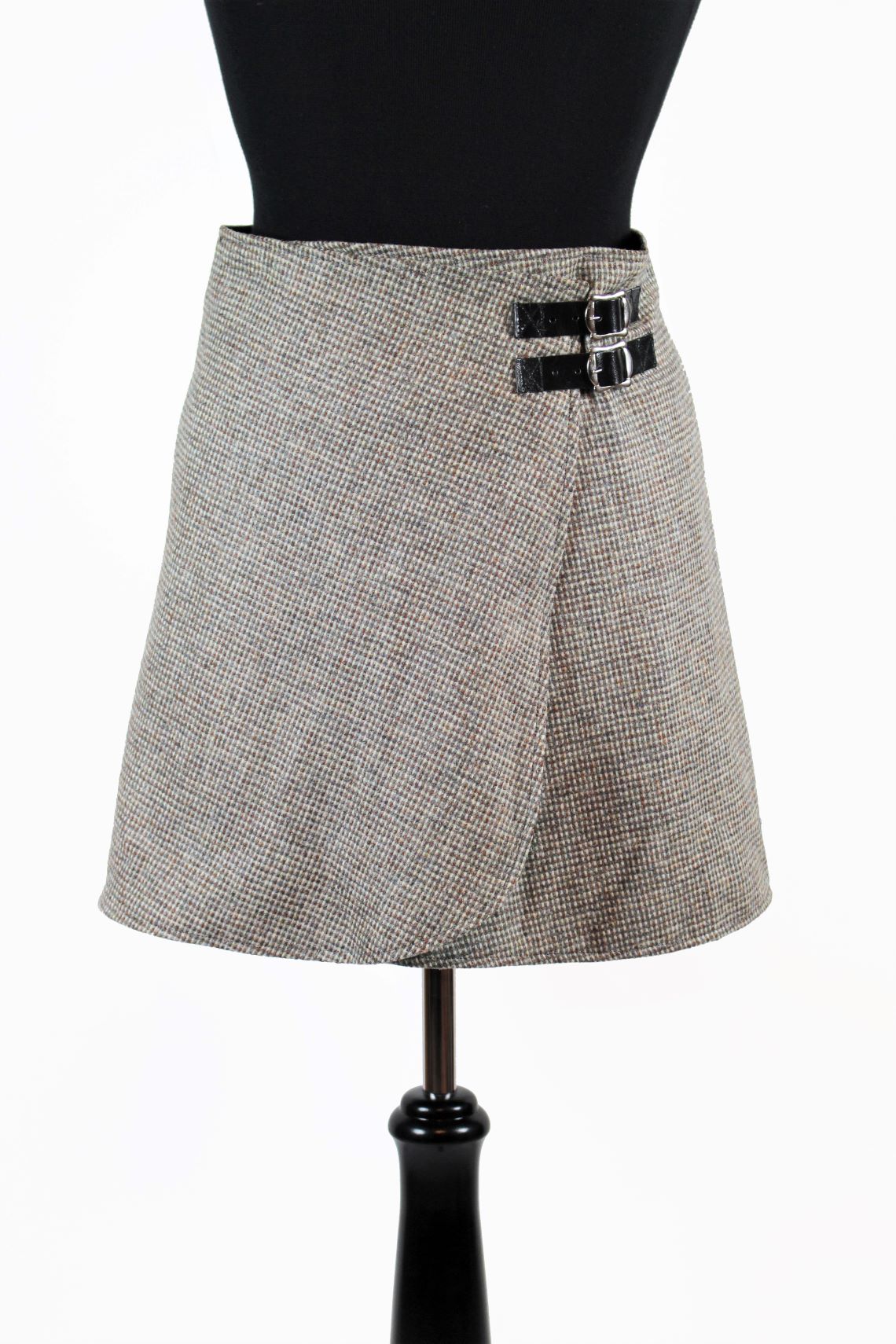 Wrap Curvy Mini Skirt - Scottesque